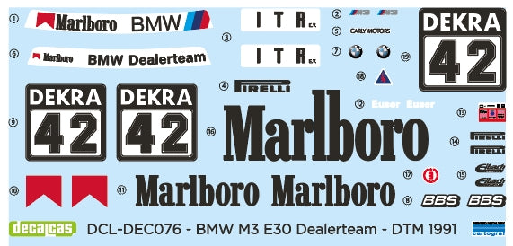 BMW E30 M3 Dealer Team Marlboro 1:24