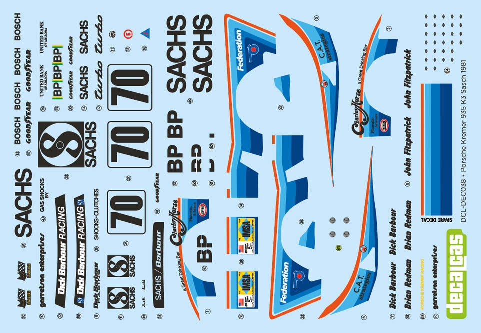 Porsche 935 K3 Le Mans 80 Team Dick Barbour Racing NUNU
