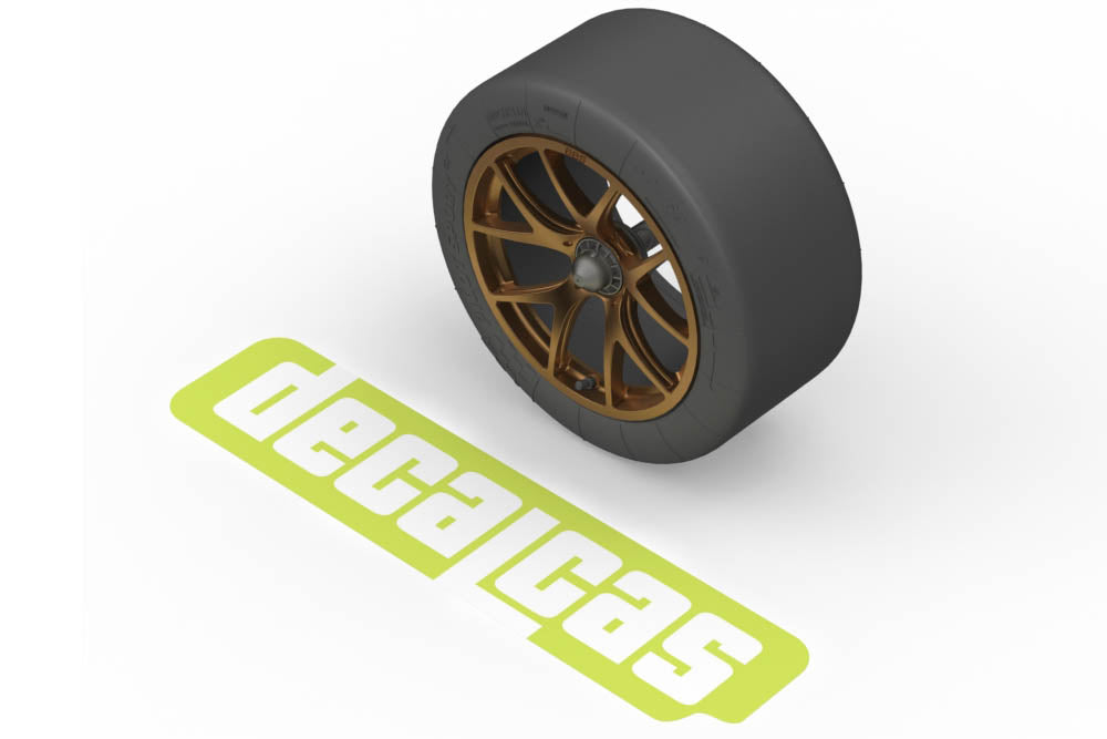 Rims and tyres set for 1/24 scale models: BMW M8 GTE - BBS rim + Michelin tyres