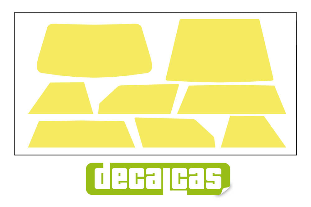Window frame pre-cut paint masks for 1/24 scale models: Lancia Delta S4