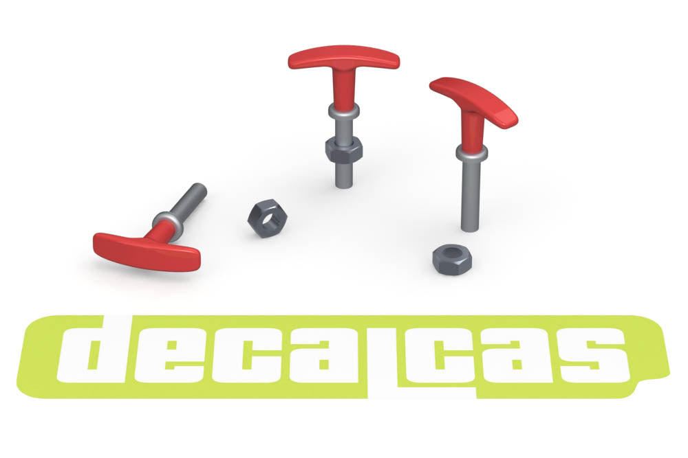 Detail for 1/12 scale models: Fire Cable T Handle
