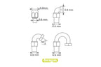 Hose joints for 1/24 scale models: 0.8mm Hose joints set 2