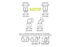 Hose joints for 1/24 scale models: 0.8mm Hose joints set 3