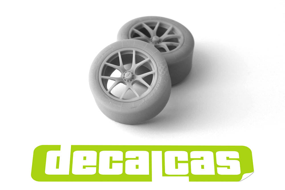 Rims and tyres set for 1/24 scale models: Ford GT - 2017