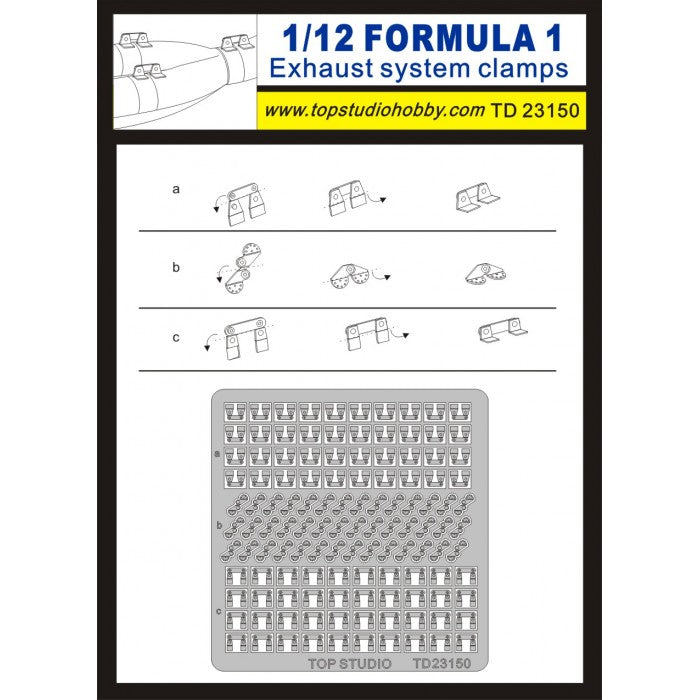 1:12 F1 EXHAUST SYSTEM CLAMPS