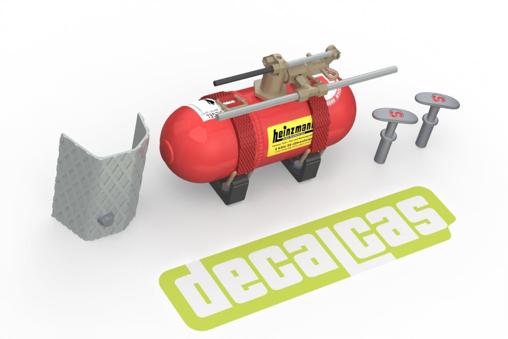 Fire extinguisher for 1/24 scale models: Heinzmann extinguisher