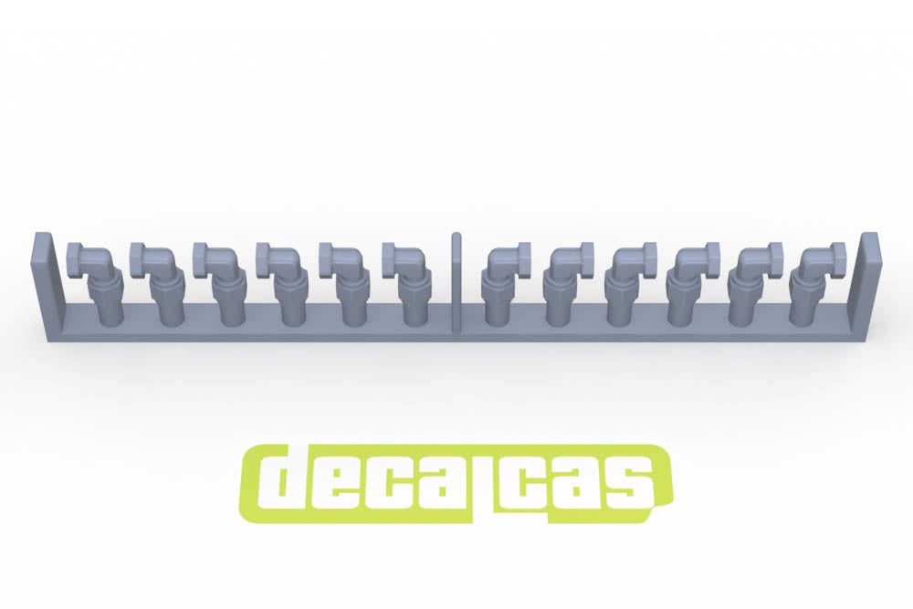 Hose joints for 1/12 scale models: 2.0mm Hose joints - Set 3