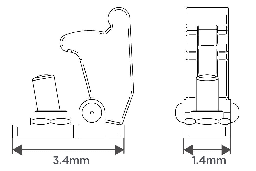 Toggle Switch with Guard 1/12