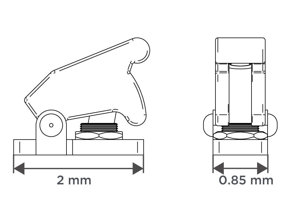 Toggle Switch with Guard 1/24 - 1/20