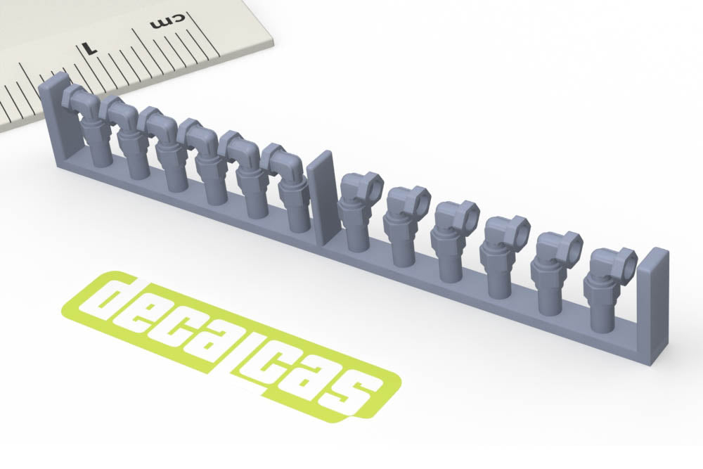 Hose joints for 1/12 scale models: 2.0mm Hose joints - Set 3