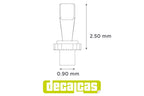 Detail for 1/12 scale models: Flat toggle switches - Type 1