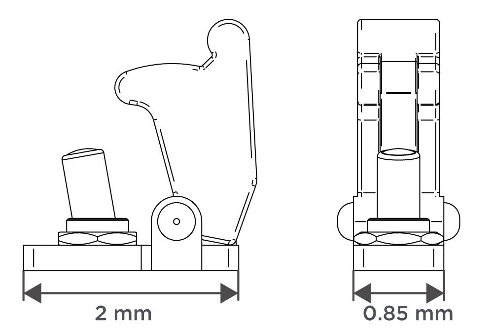 Toggle Switch with Guard 1/24 - 1/20