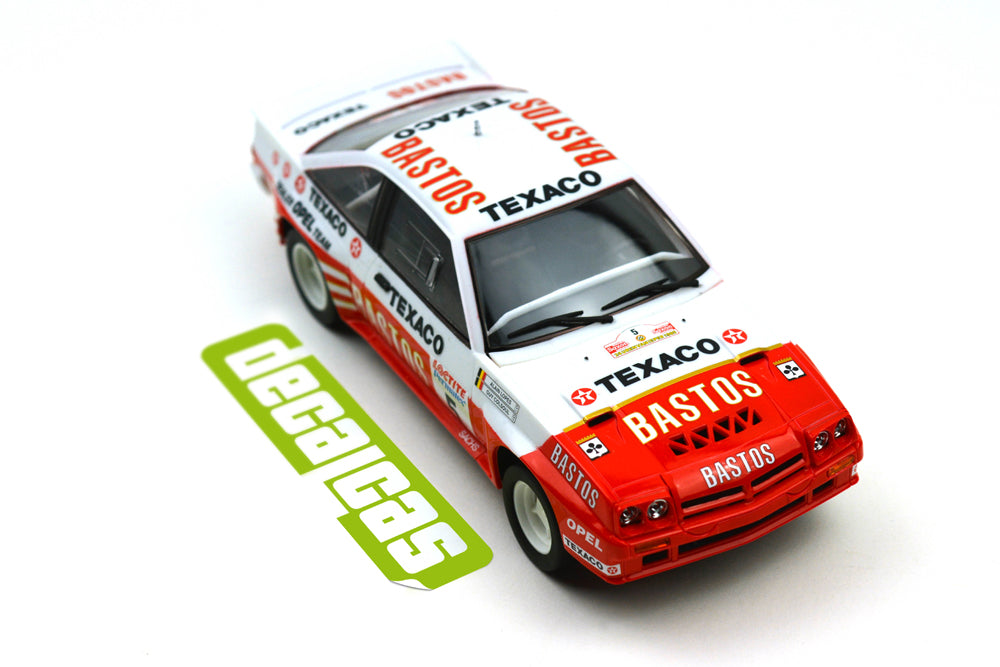 Opel Manta 400 Bastos Texaco Rally Team 85 Decal