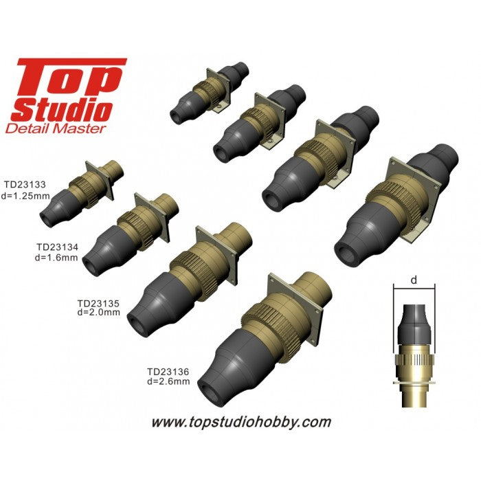 1/12 2.6mm Electronic Connectors (brass type)