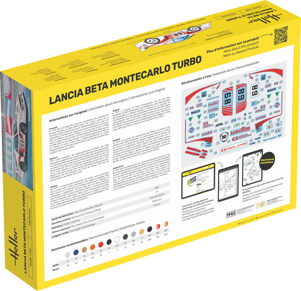 STARTER KIT Lancia Beta Montecarlo Turbo 1:24