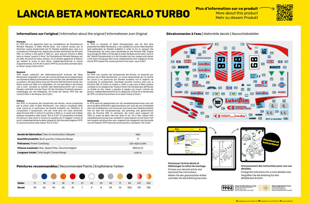 STARTER KIT Lancia Beta Montecarlo Turbo 1:24