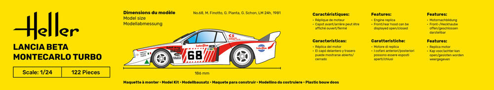 STARTER KIT Lancia Beta Montecarlo Turbo 1:24