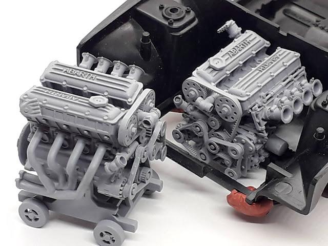 Transkit Motor Fiat 131 1:24 Esci/Revell Italeri