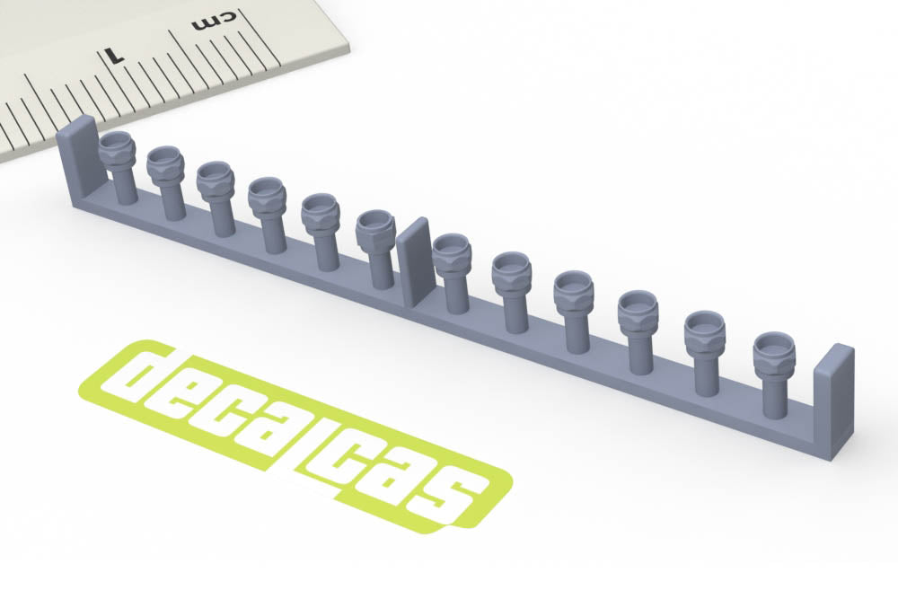 Hose joints for 1/12 scale models: 2.0mm Hose joints - Set 3