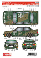 BMW M3 E30 Diebels Alt DTM 1991 für Beemax/NUNU 1:24