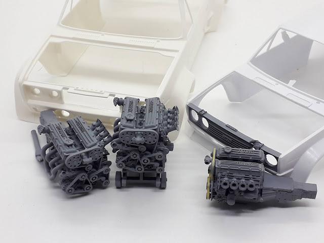 Transkit Motor Fiat 131 1:24 Esci/Revell Italeri