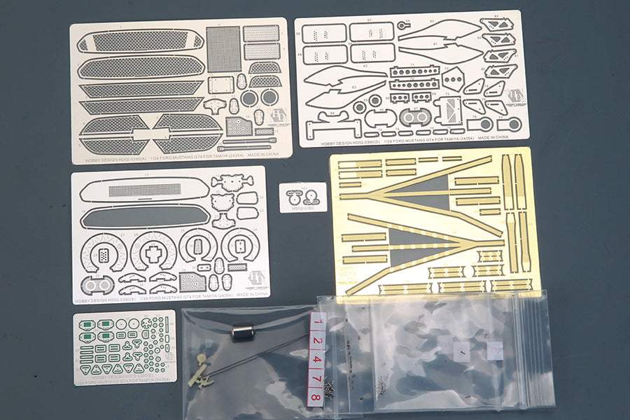 1/24 Ford Mustang GT4 Detailset Tamiya 24354 PE+Resin+Metal parts