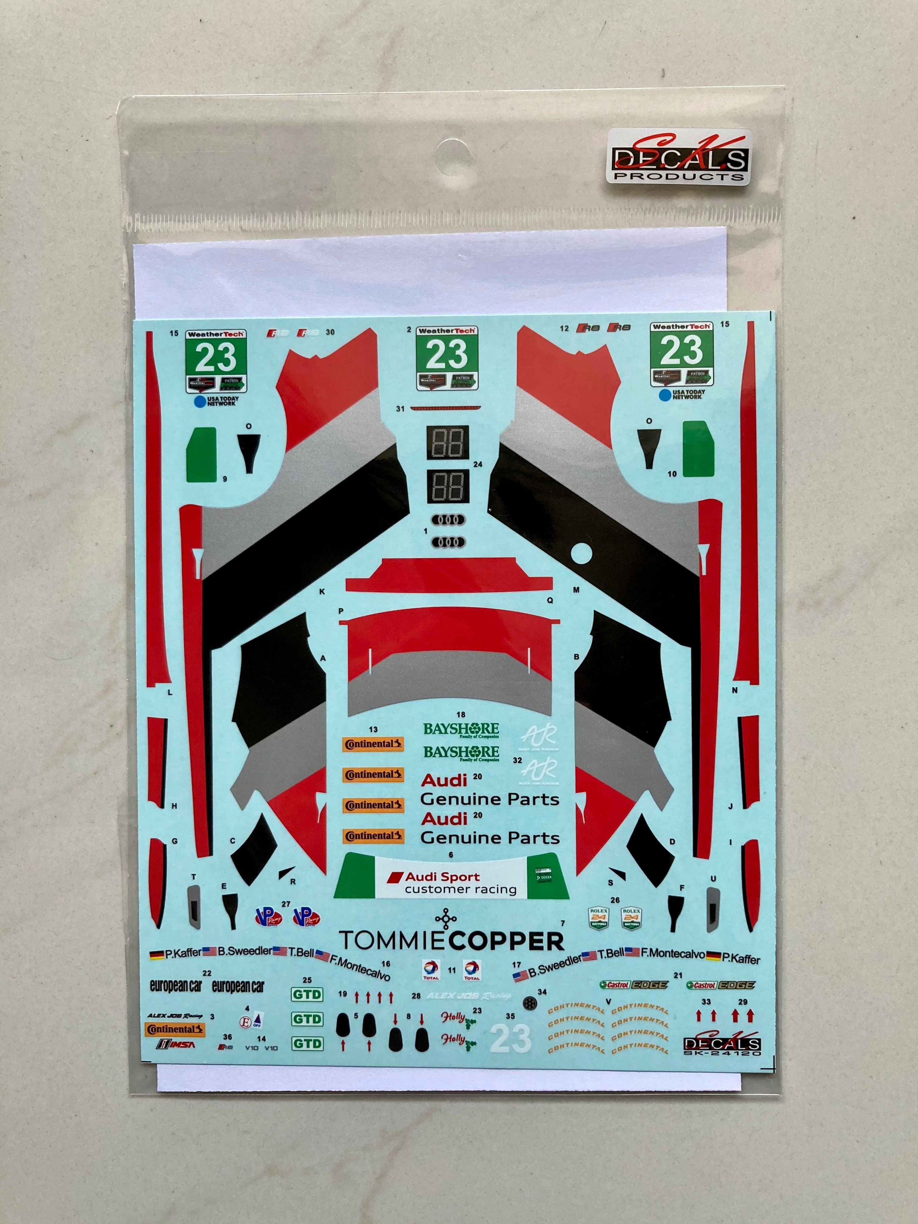 Audi R8 LMS GT3 IMSA Daytona 24H 17 #23 Alex Job Racing Decal