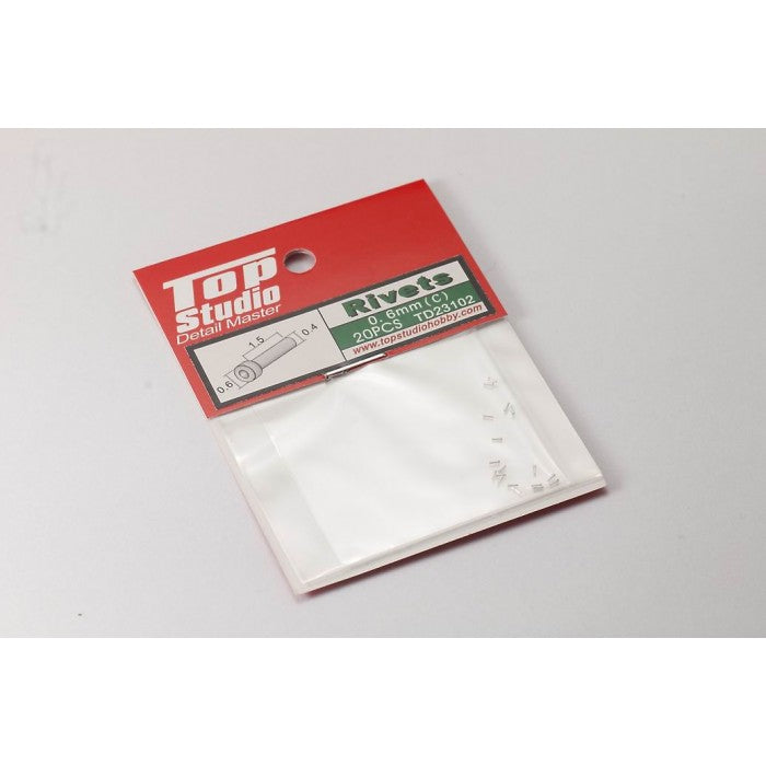 0.6mm Rivets (c) 20pcs