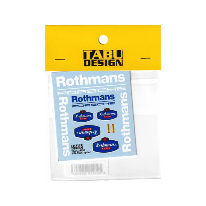 Porsche 962C Option Decal Rothmans 1:24