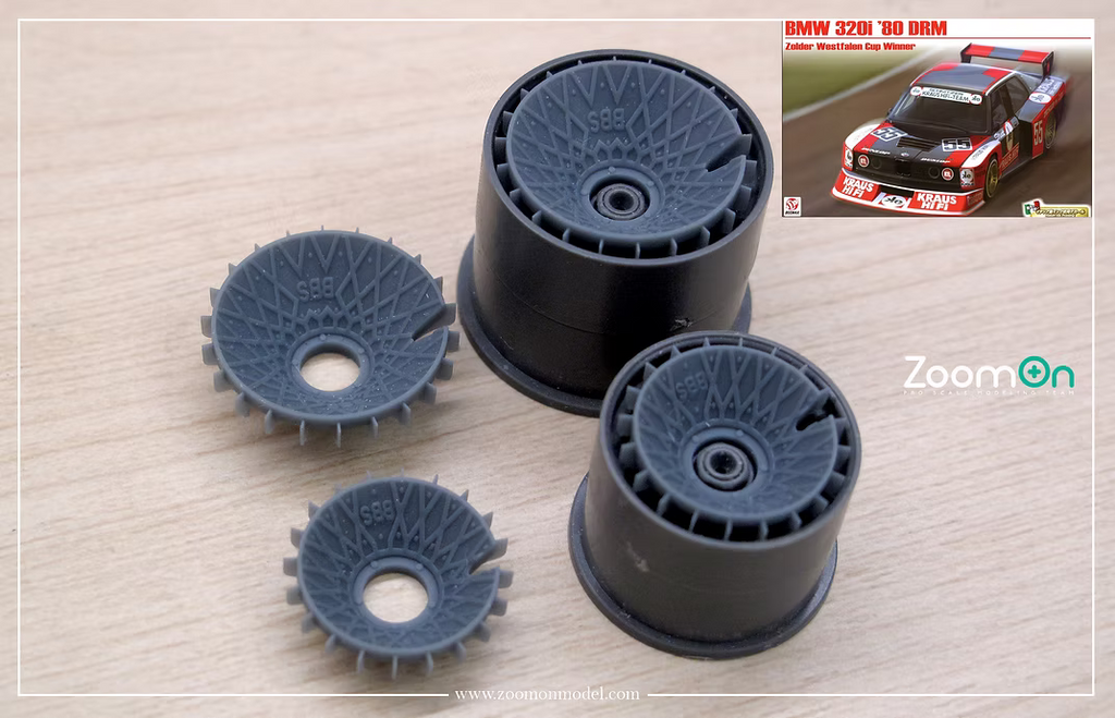 BMW 320 E21 Turbo BBS Rim Cover 1:24 Beemax