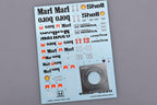 McLaren MP4/4 Full Sponsor Logo für Tamiya 1/20+PE