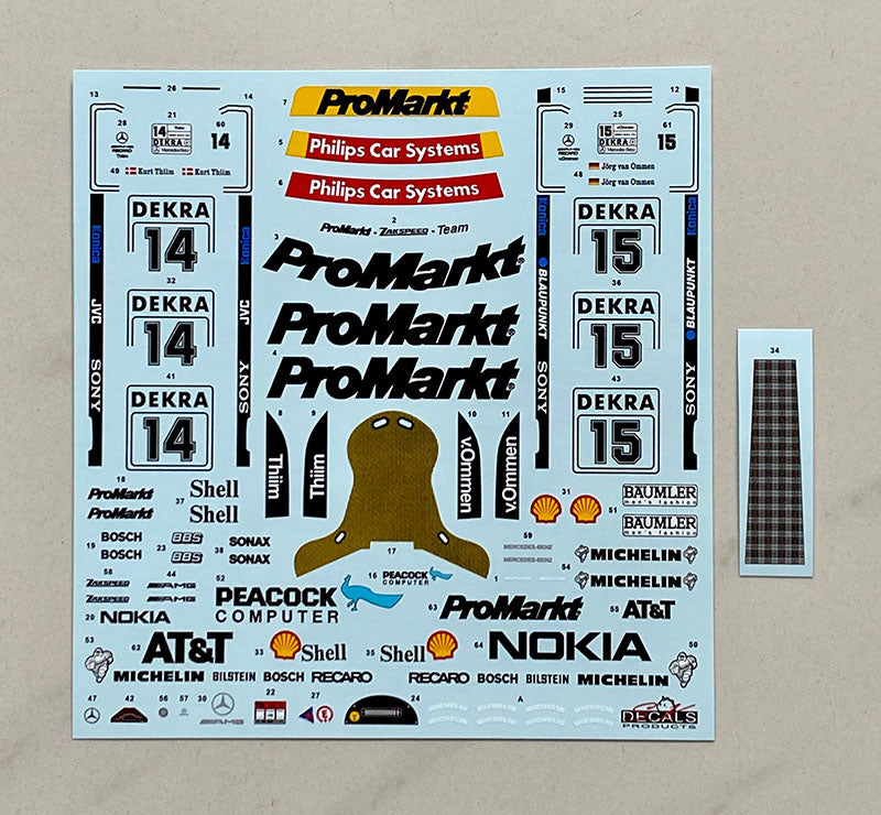 Mercedes C-Class V6 Pro Markt DTM 1994 für Tamiya 1:24