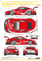 Porsche 911 RSR IMSA WeatherTech SportsCar Championship für NUNU 1/24