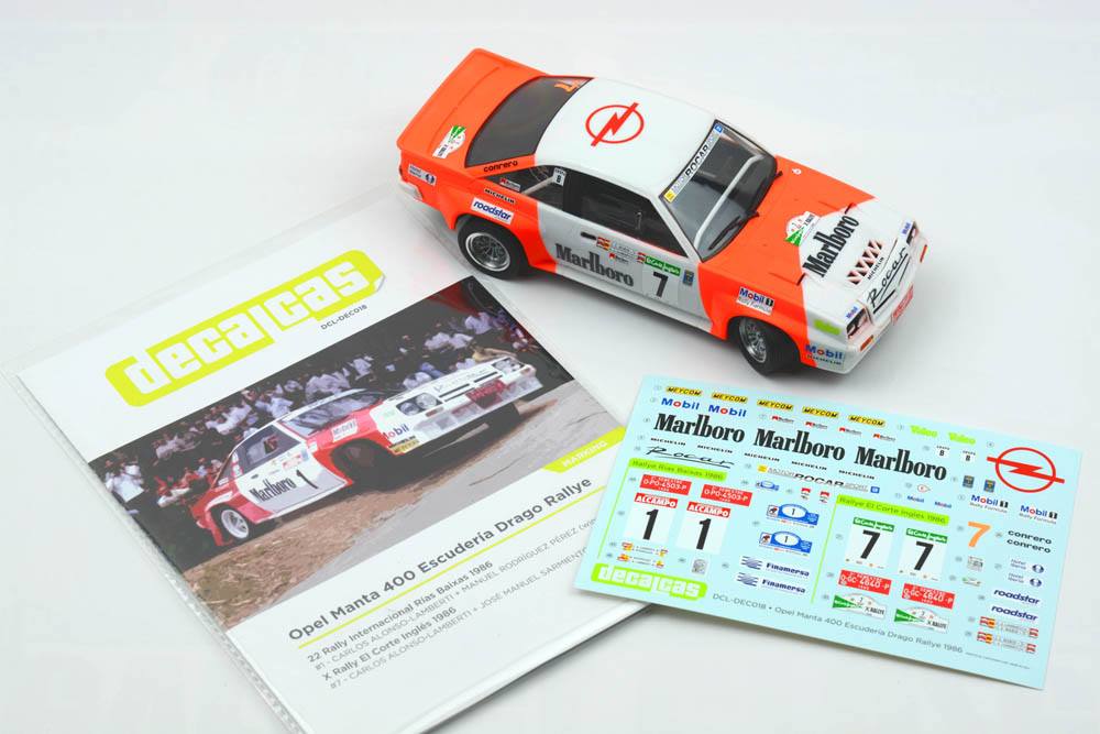 Opel Manta 400 Escuderia Drago Rallye Marlboro Decal