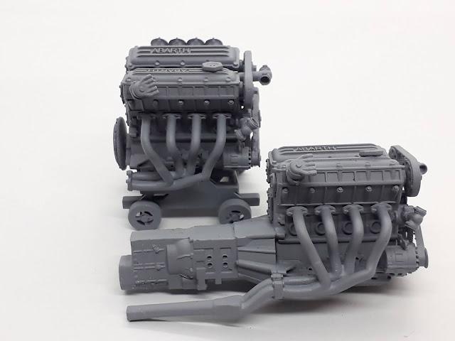 Transkit Motor Fiat 131 1:24 Esci/Revell Italeri