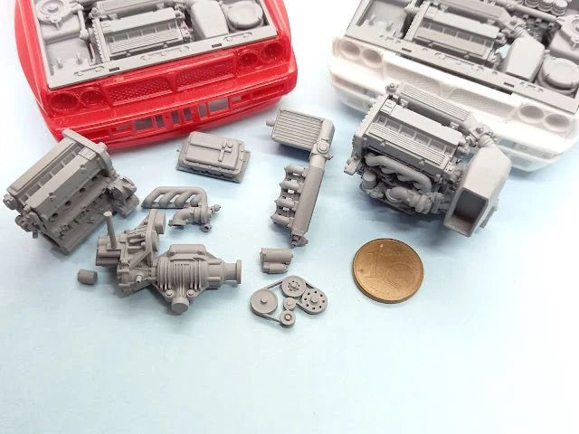 Transkit Motor für Lancia Delta Hasegawa 1:24