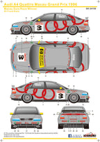 udi A4 Quattro FIA Touring Car World Cup 1995 ROC Competition für NUNU Audfi A4 1/24