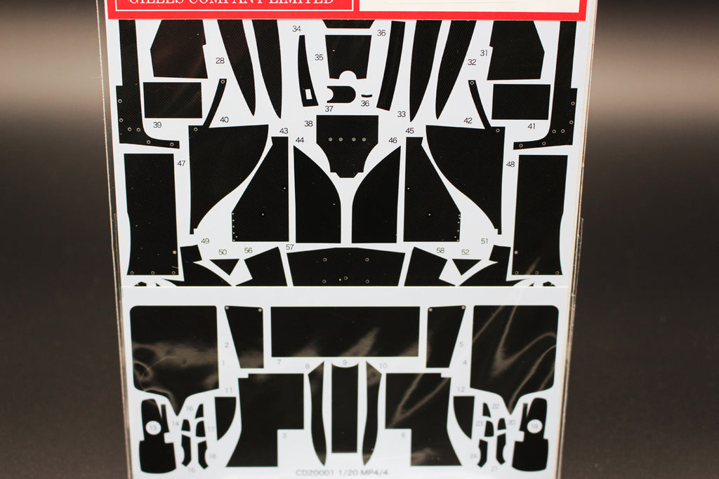 McLaren MP4/4 Carbon Decal 1:20
