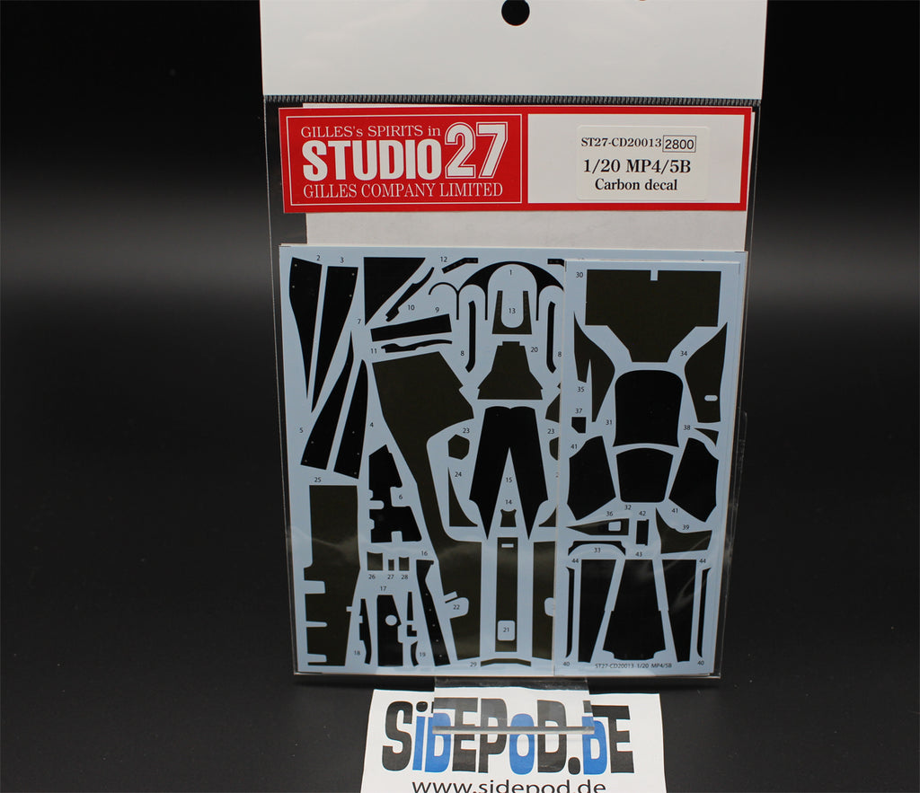 McLaren MP4/5B Carbon decal 1:20