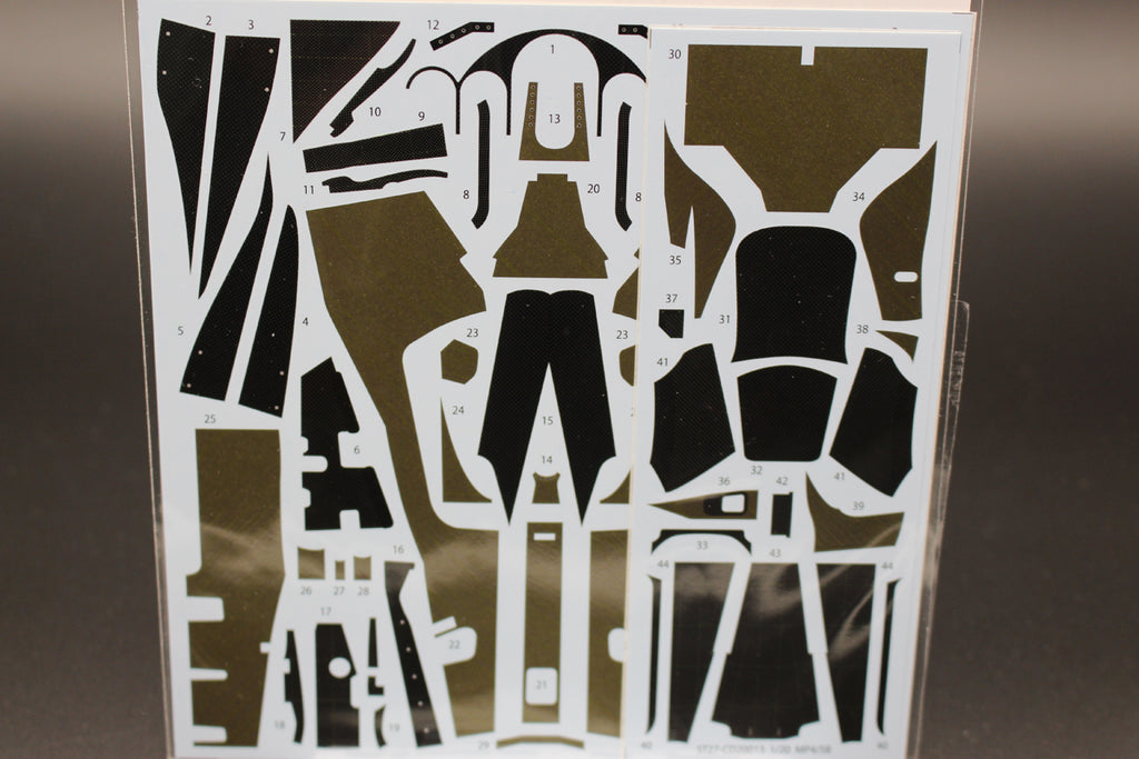 McLaren MP4/5B Carbon decal 1:20