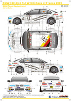 BMW 320i E46 FIA WTCC Race of Deutschland #43 #16 2in1 Decal