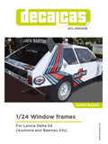 Window frame pre-cut paint masks for 1/24 scale models: Lancia Delta S4
