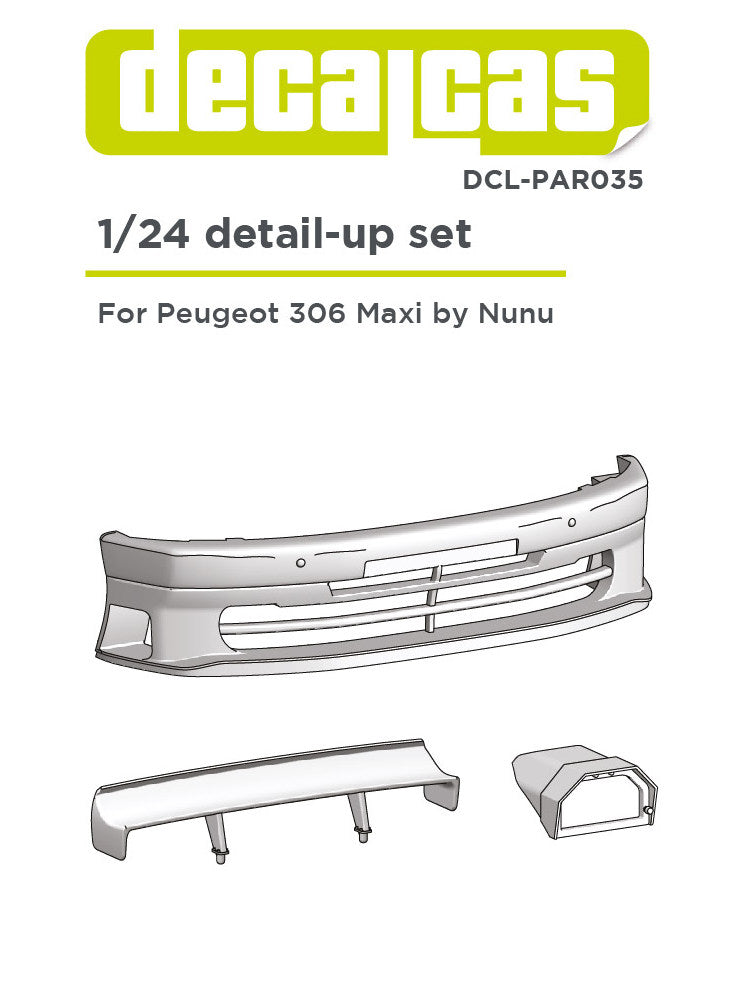 Transkit for 1/24 scale models: Peugeot 306 Maxi Evo II
