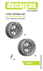 Rims and tyres set for 1/24 scale models: Ford GT - 2017