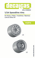 Rims for 1/24 scale models: Speedline for Lancia Delta S4