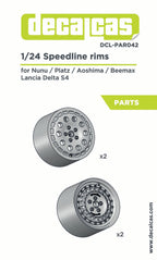 Rims for 1/24 scale models: Speedline for Lancia Delta S4