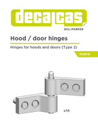 Detail for scale models: Hood door hinges - Type 2