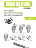 Hose joints for 1/24 scale models: 0.8mm Hose joints set 3