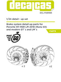 Brakes for 1/24 scale models: Porsche 911 991 GT3 RSR - 2018