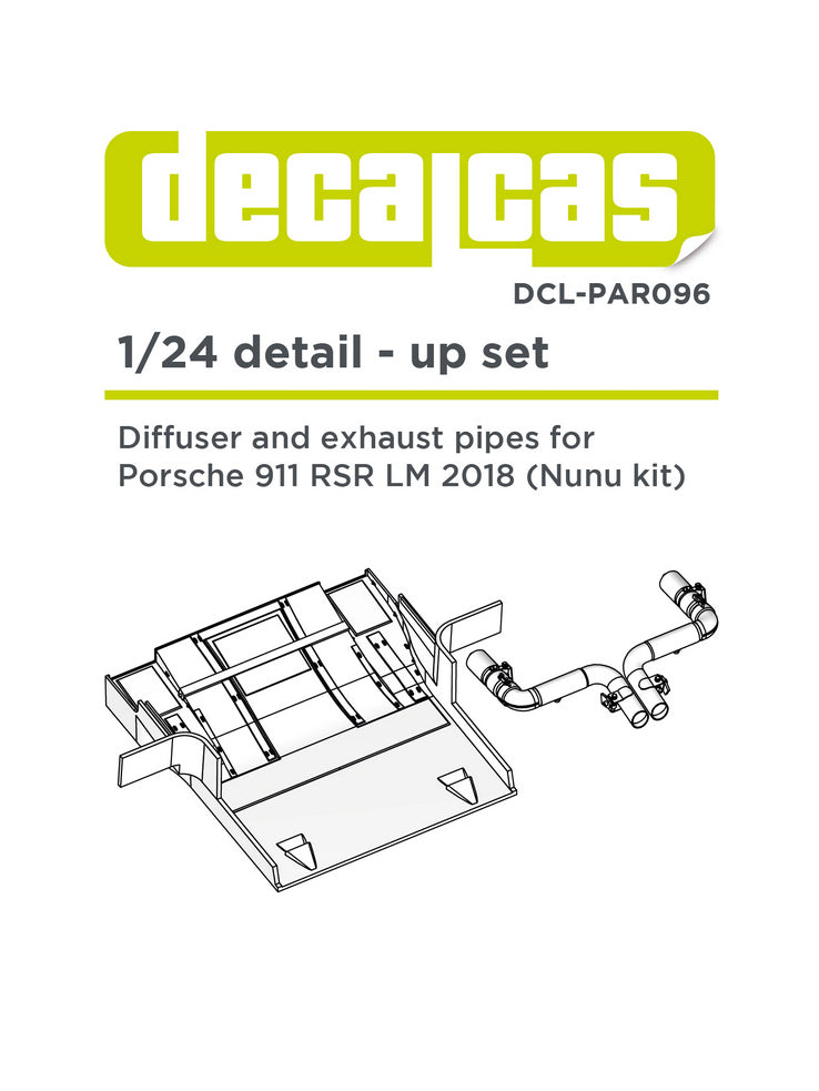 Detail up set for 1/24 scale models: Porsche 911 991 GT3 RSR - 2018